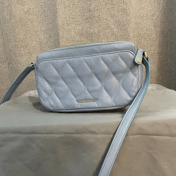 Vera Bradley Light Blue Quilted Crossbody Bag - Picture 4 of 6